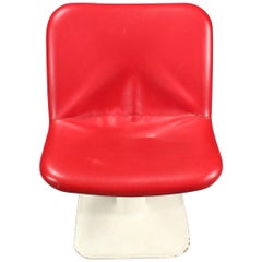 Scandinavian Vintage Red Chair by Yrjö Kukkapuro for Lænestol