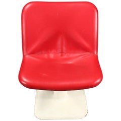 Scandinavian Vintage Red Chair by Yrjö Kukkapuro for Lænestol