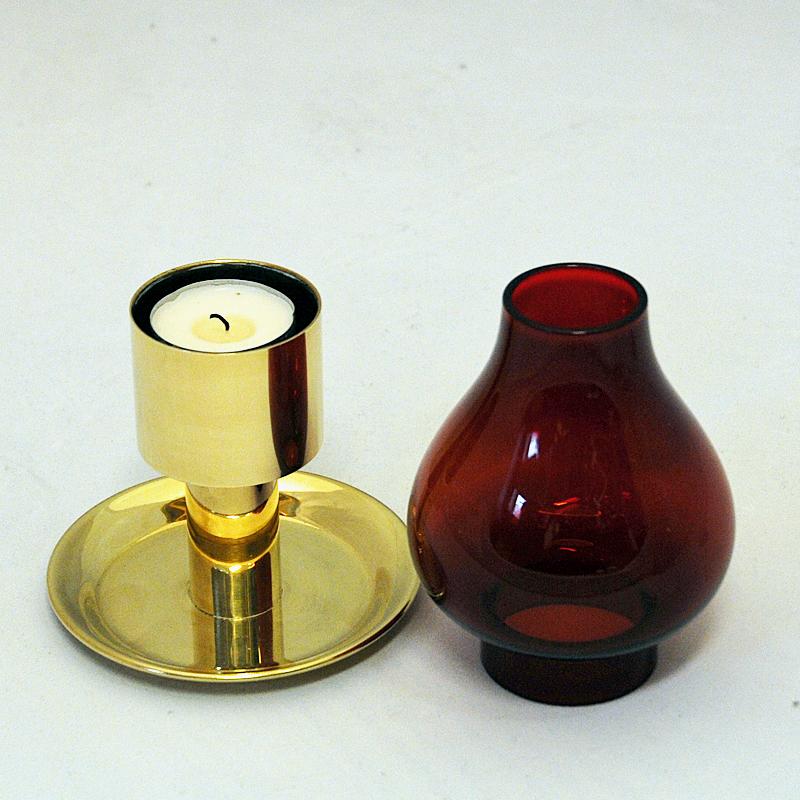 vintage red candle holders