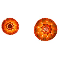 Scandinavian vintage sconces. Mid-century modern Pine wood wall lights