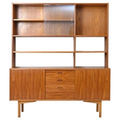 Scandinavian Vintage Sideboard Sideboard with Display Case