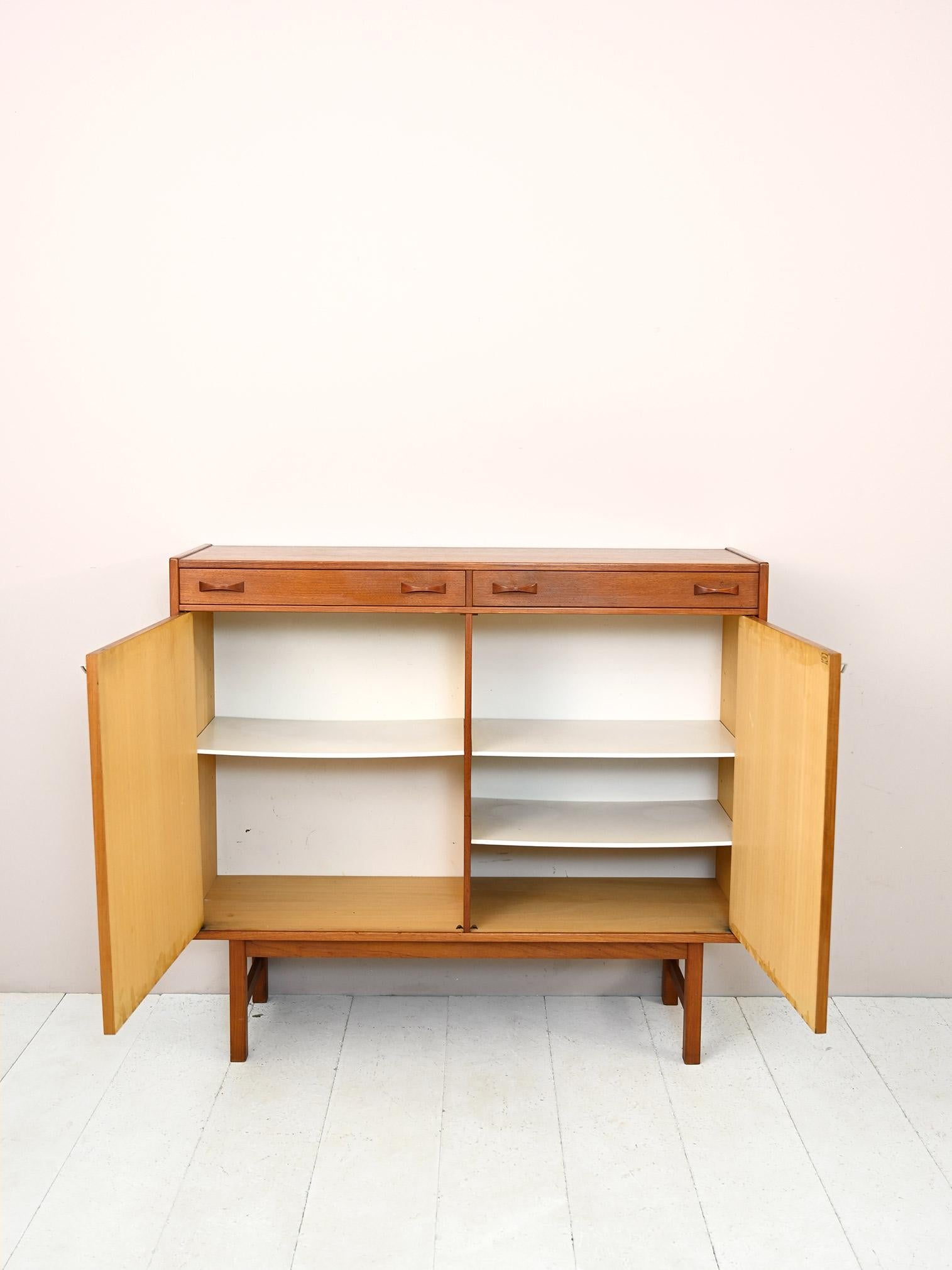 Scandinavian Modern Scandinavian Vintage Sideboard with Drawers For Sale
