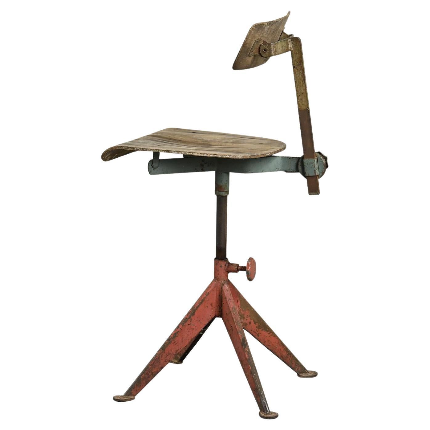 Scandinavian Vintage Workshop chair, circa 1946, Odelberg & Olson