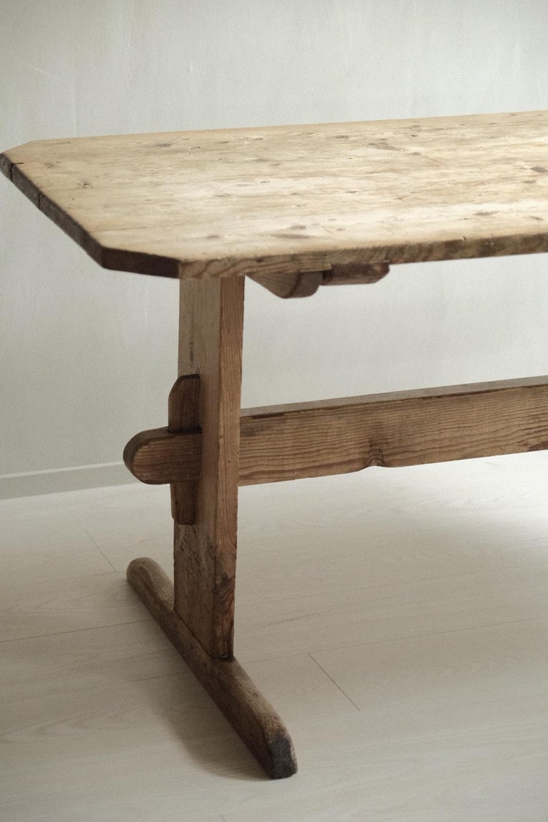 Curated visual reference: Scandinavian Wabi Sabi Console Dining Table Pinewood Sweden 1800S Photo Inspiration