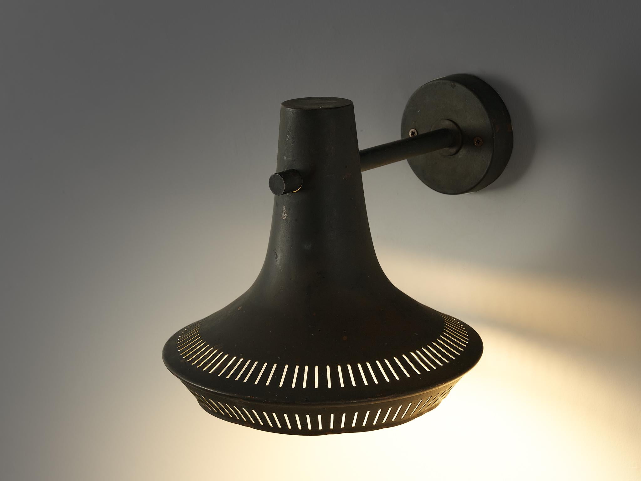 Scandinavian Wall Light in Patinated Copper  For Sale 2