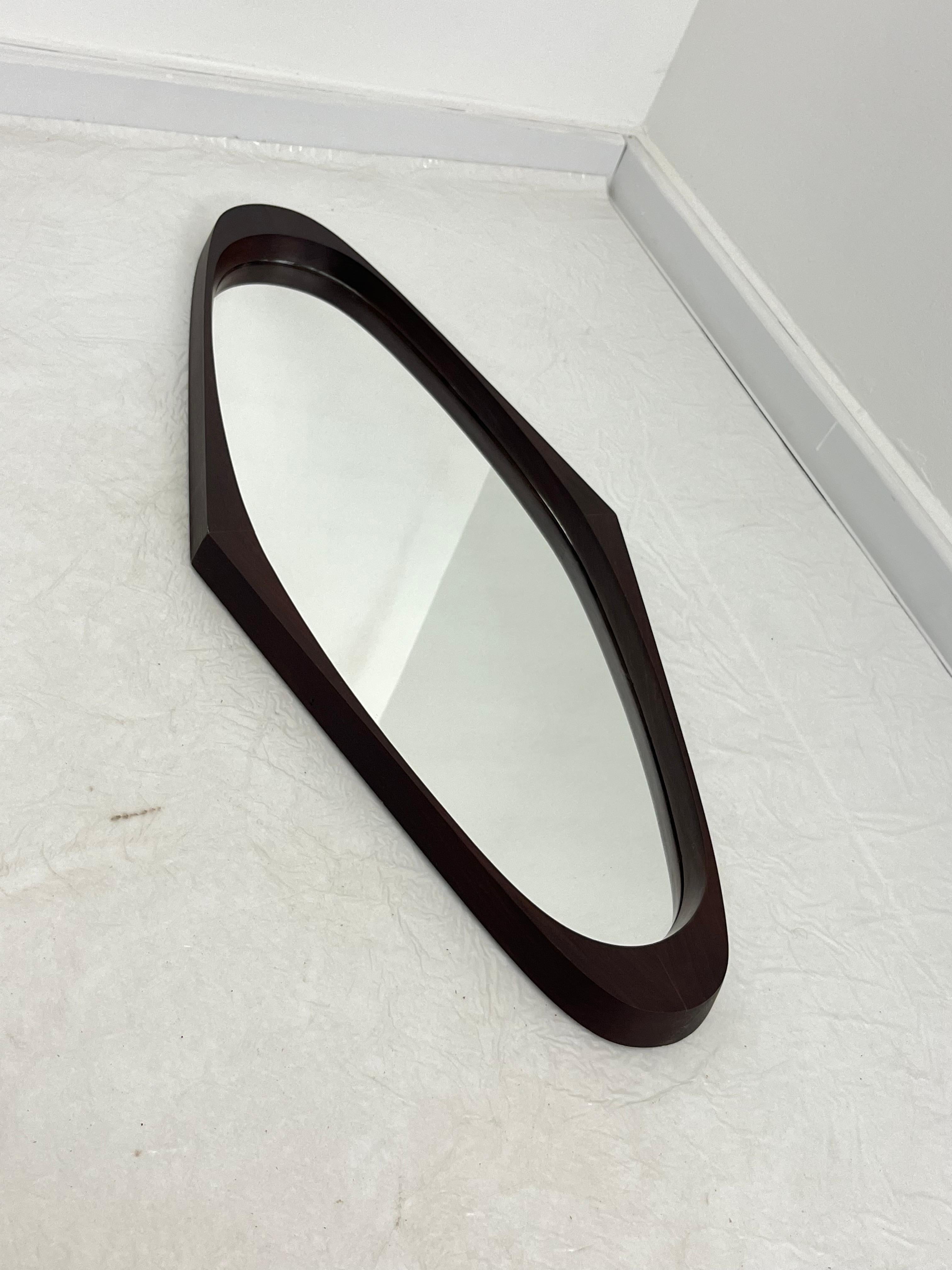 Swedish Scandinavian Wall Mirror, 1960s For Sale