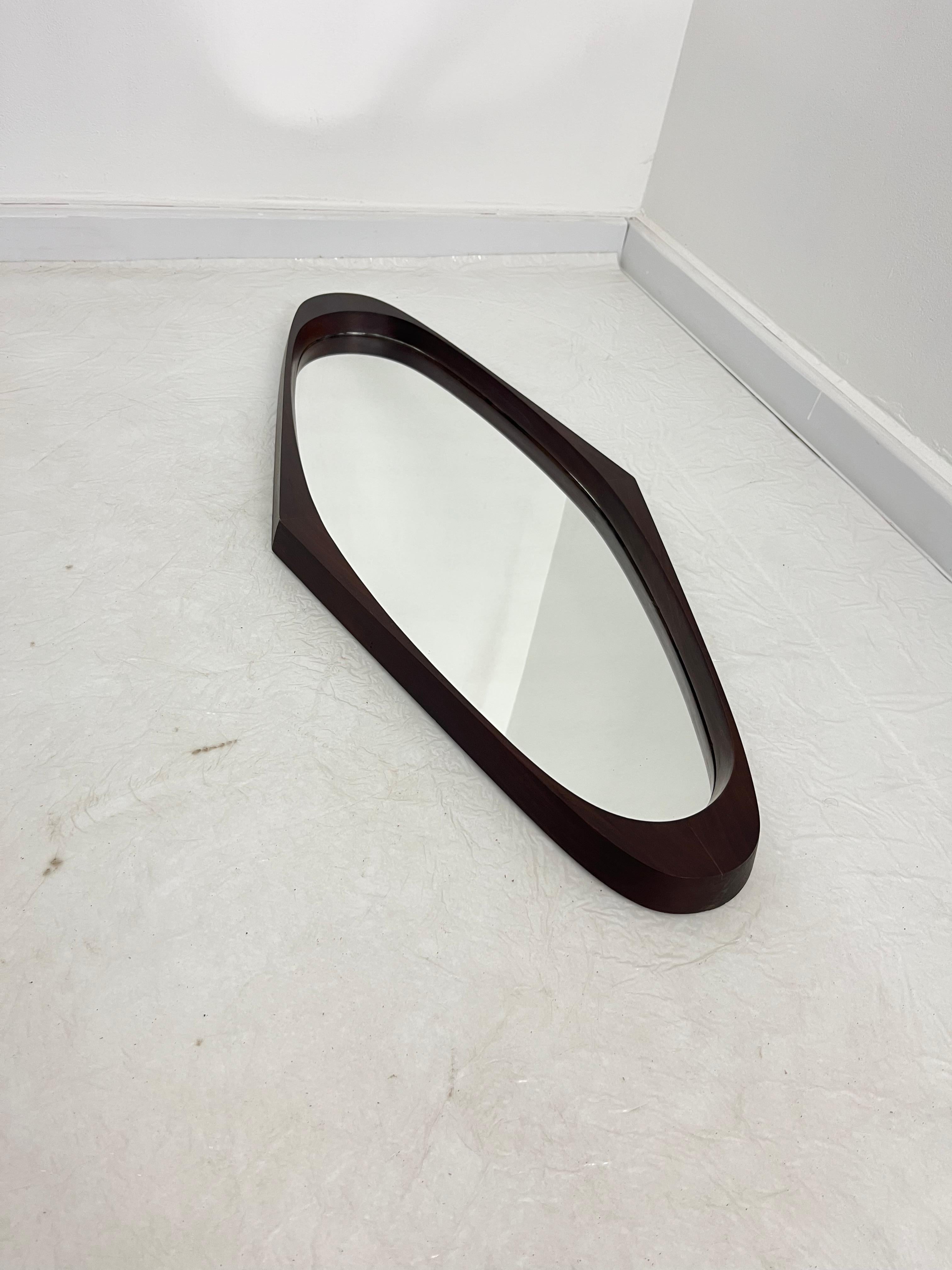 Scandinavian Wall Mirror, 1960s In Good Condition For Sale In Palermo, IT