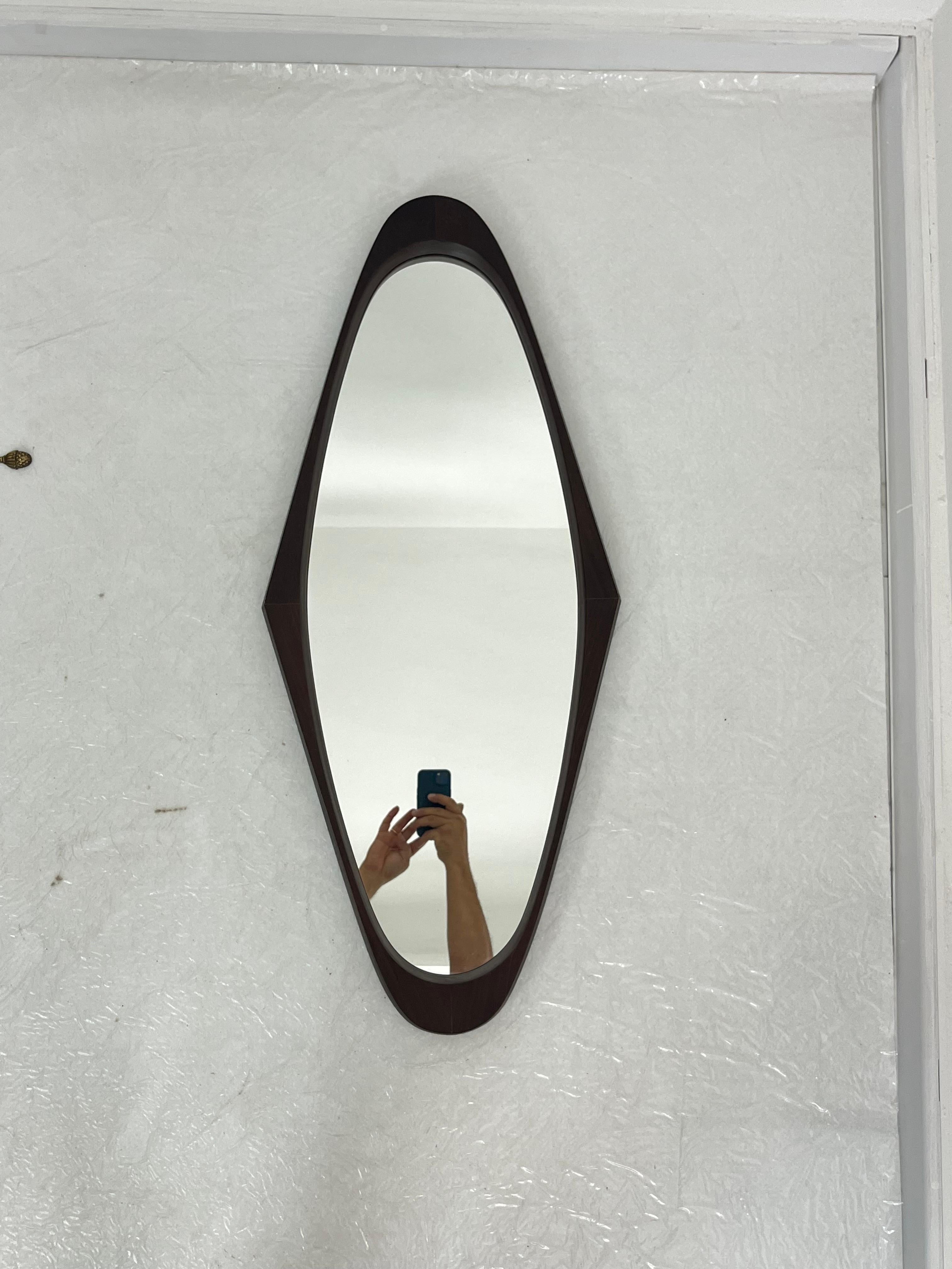 Scandinavian Wall Mirror, 1960s For Sale 1