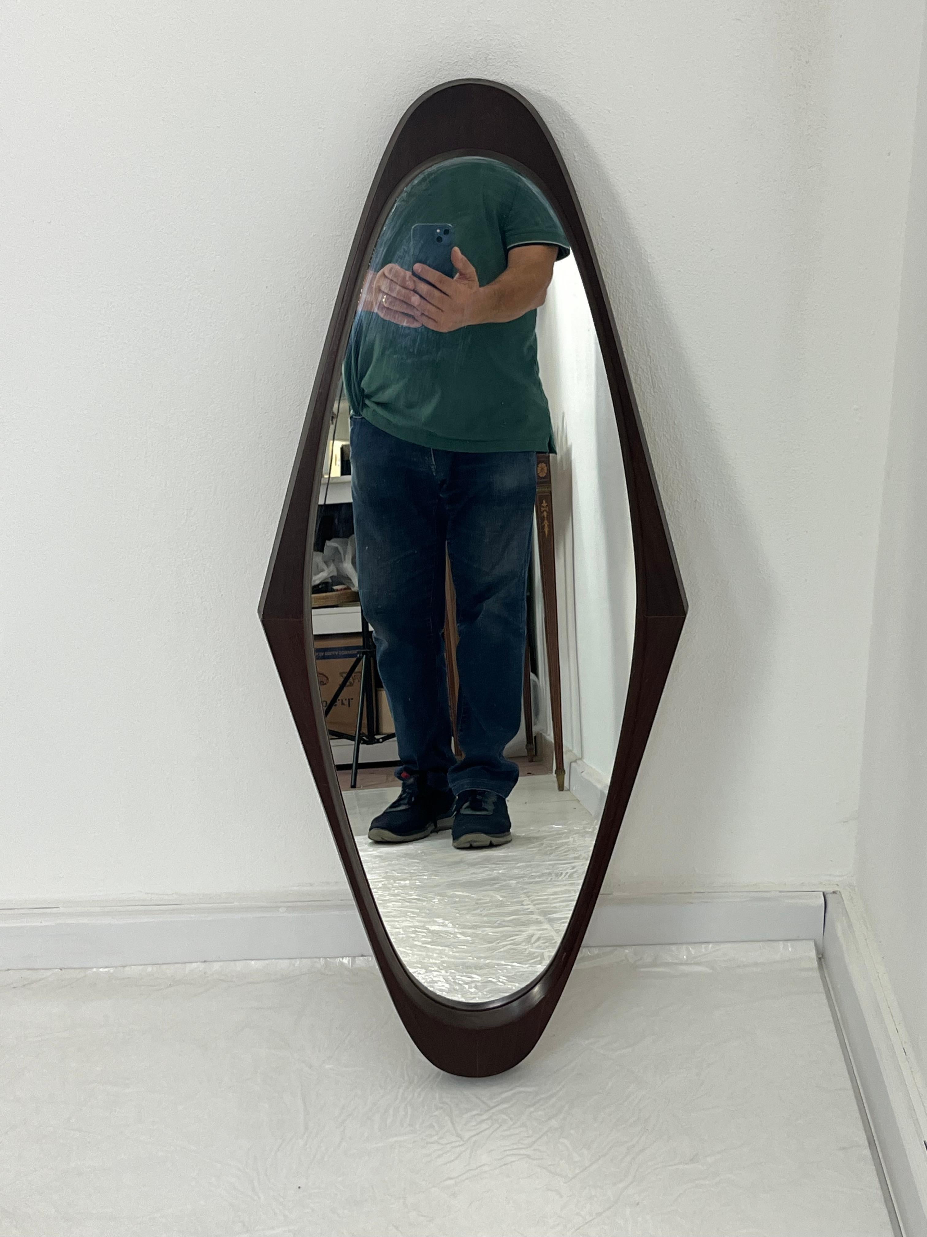 Scandinavian Wall Mirror, 1960s For Sale 3