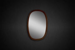 Scandinavian Wall Mirror by Pedersen & Hansen for Viby J, Denmark 1960s