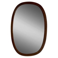 Scandinavian Wall Mirror by Pedersen & Hansen for Viby J, Denmark 1960s