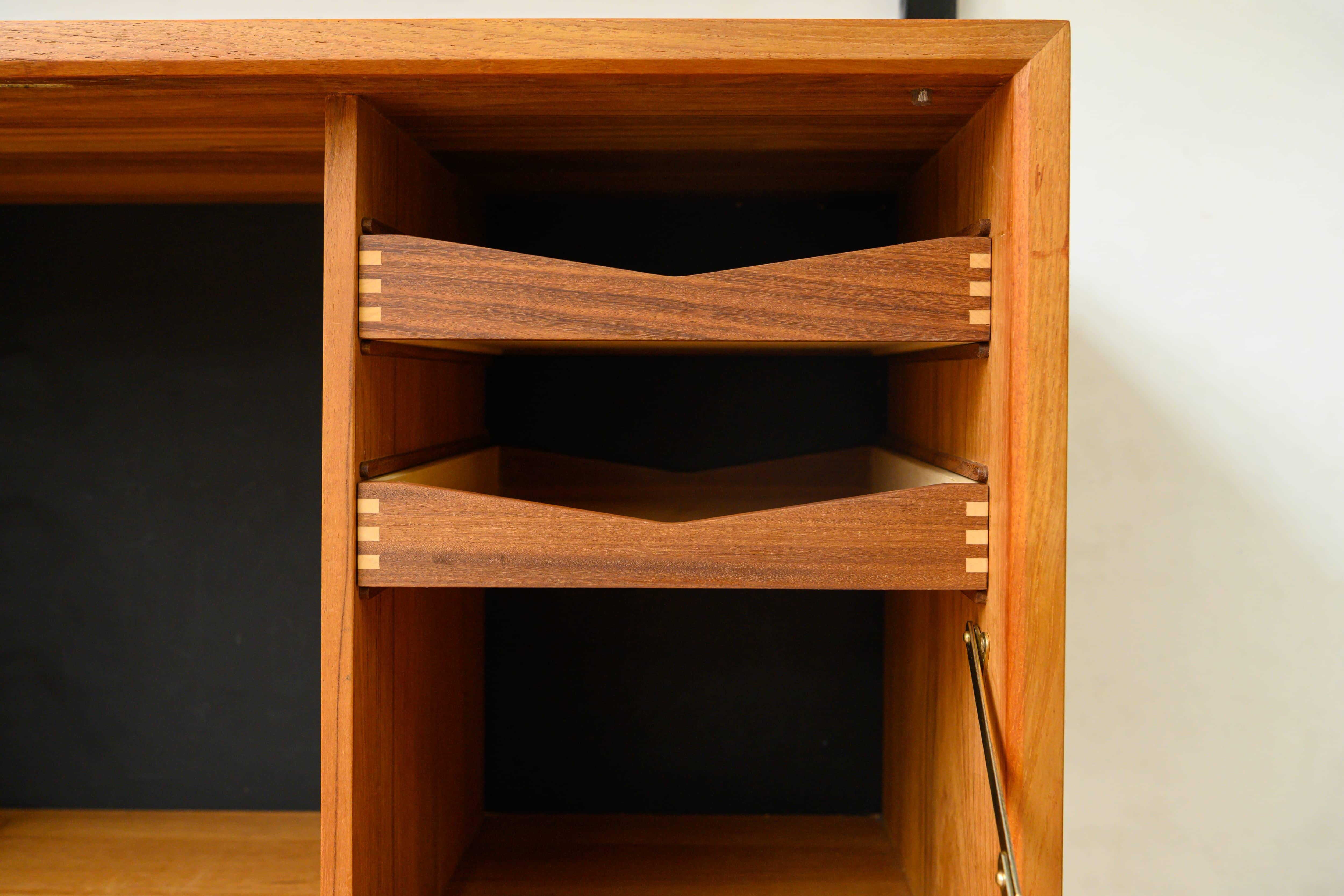 Scandinavian Wall Unit in Teak by Poul Cadovius for Royal System, Denmark, 1960s 4