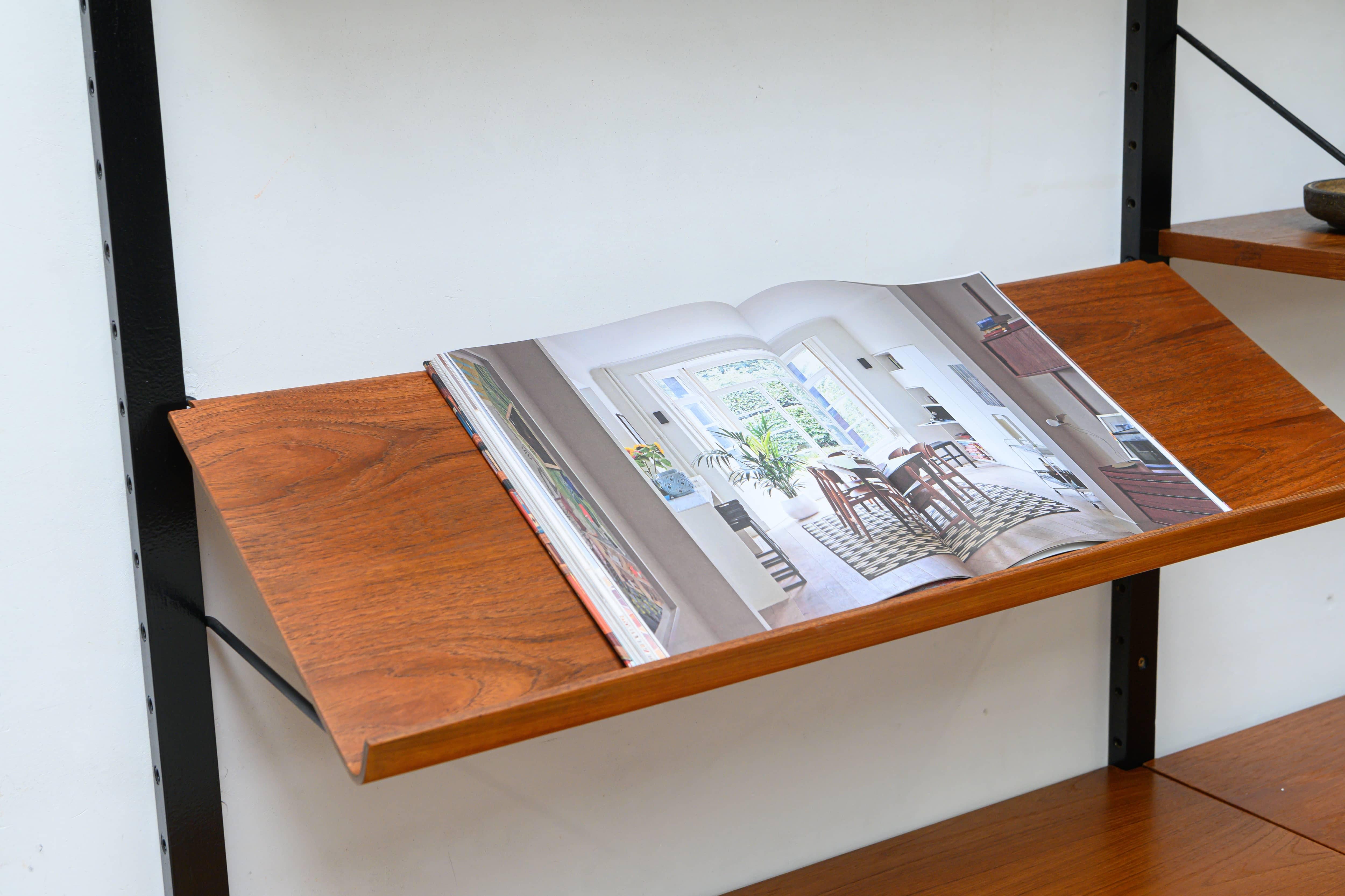 Scandinavian Wall Unit in Teak by Poul Cadovius for Royal System, Denmark, 1960s In Good Condition In Ranst, VAN