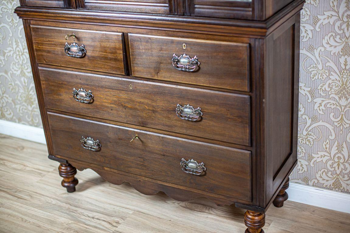 Buffet scandinavo in noce marrone scuro, inizio XX secolo in vendita 3