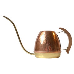 Scandinavian Watering Can in Copper, Brass & Teak, 1960s