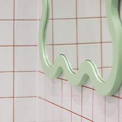 Petite Decorative Organic Hall Wavy Mirror - Beige Hvyli 6 by oitoproducts