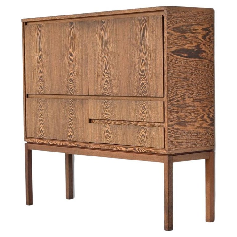 Picture Idea: Scandinavian Wenge Wood High Bar Cabinet Sweden 1960 For Sale
