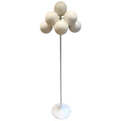 Scandinavian White Floor Lamp, 1970s