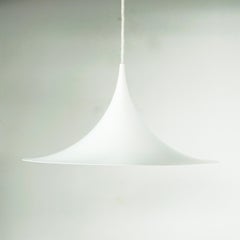 Scandinavian White Semi Pendant Lamp by Bonderup and Thorup for Fog and Mørup