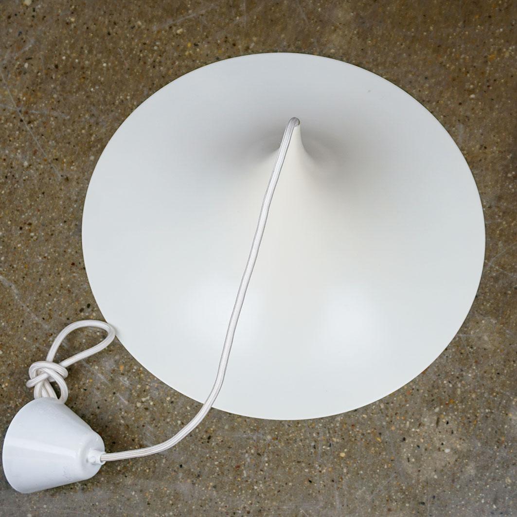 Scandinavian Modern Scandinavian White Semi Pendant Lamp by Bonderup and Thorup for Fog and Mørup