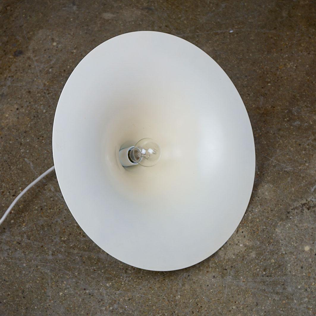 Danish Scandinavian White Semi Pendant Lamp by Bonderup and Thorup for Fog and Mørup