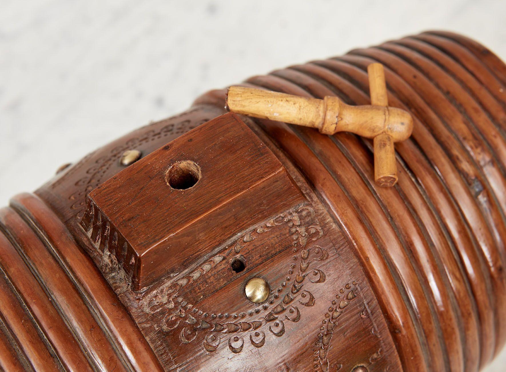 Scandinavian Willow Banded Barrel Flask For Sale 8