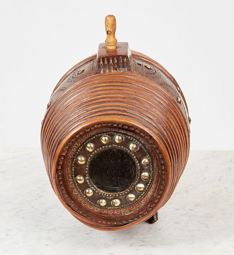 Scandinavian Willow Banded Barrel Flask For Sale 2