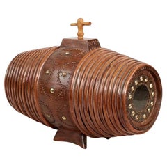 Scandinavian Willow Banded Barrel Flask