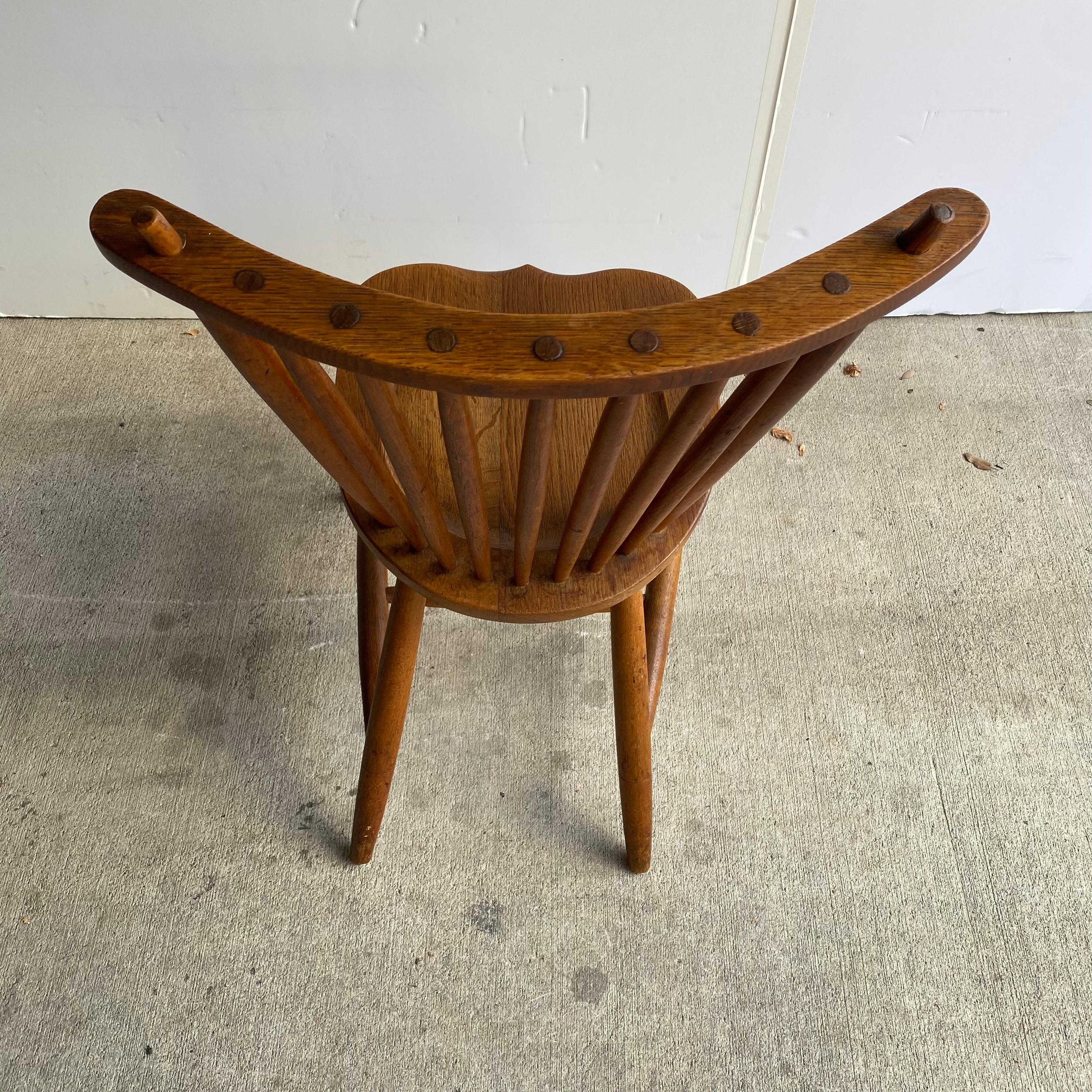 Danish Scandinavian Windsor Chair, Denmark, 1950's