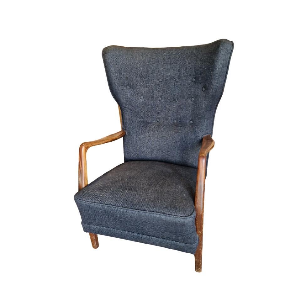 Scandinavian Wing chair, 1950's For Sale 1