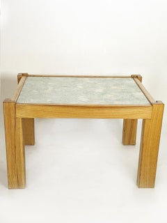 Scandinavian wood and ceramic table, Sweden, 1970