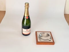 Cendrier scandinave en bois et métal