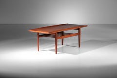 Scandinavian wood coffee table by Grete Jalk