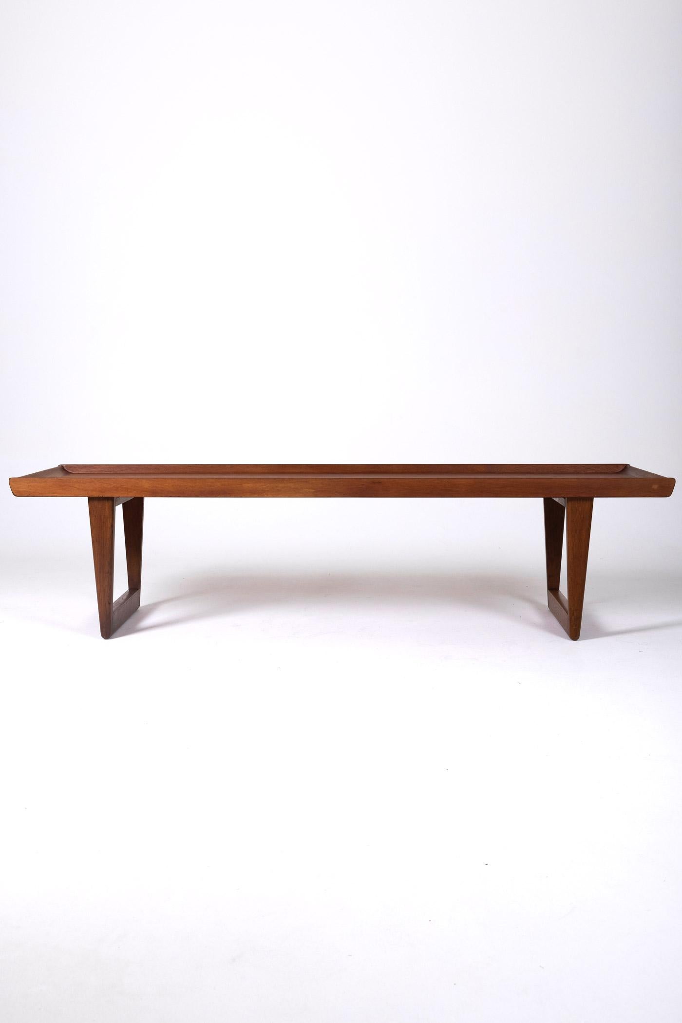 20th Century Scandinavian wooden coffee table For Sale