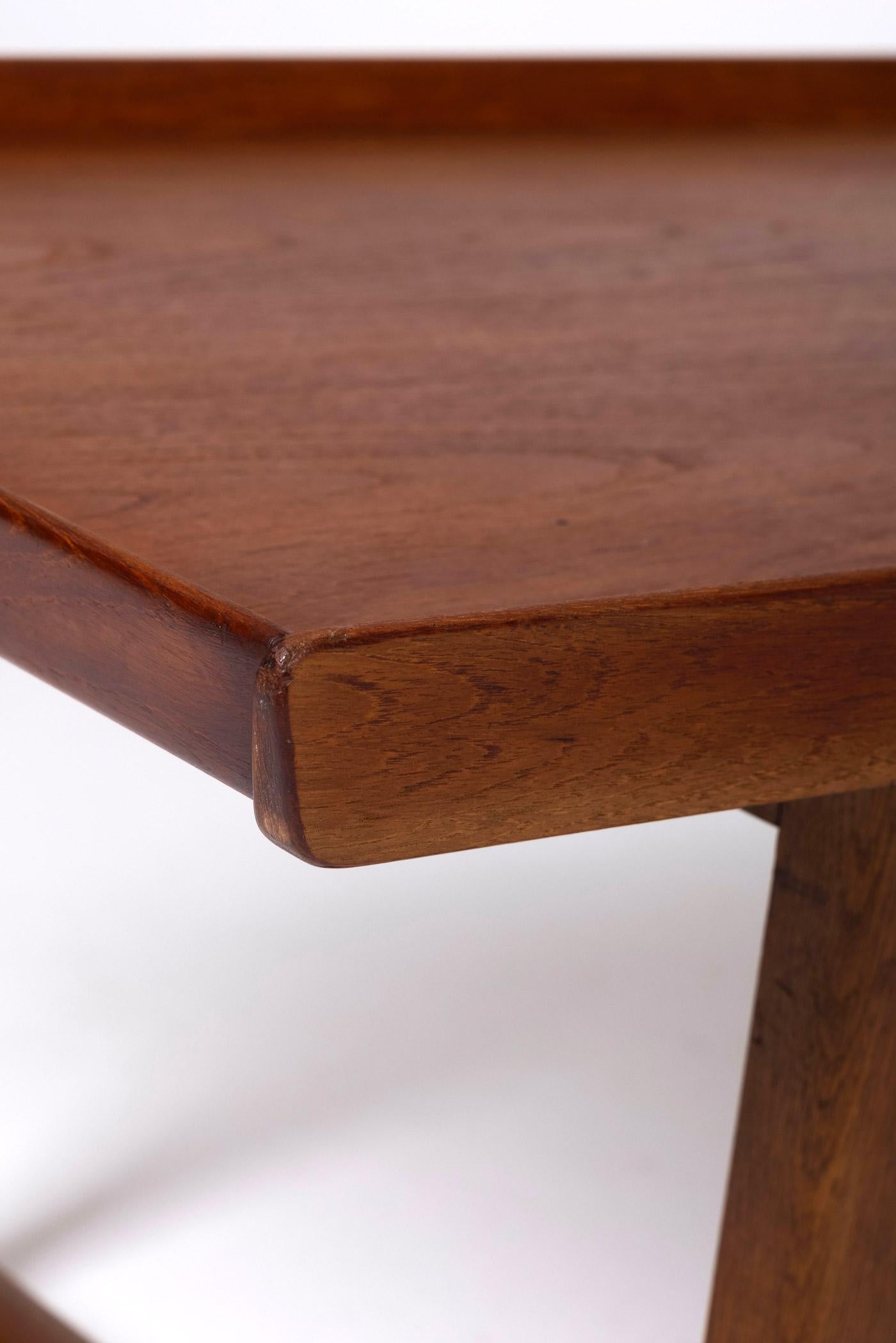 Scandinavian wooden coffee table For Sale 2