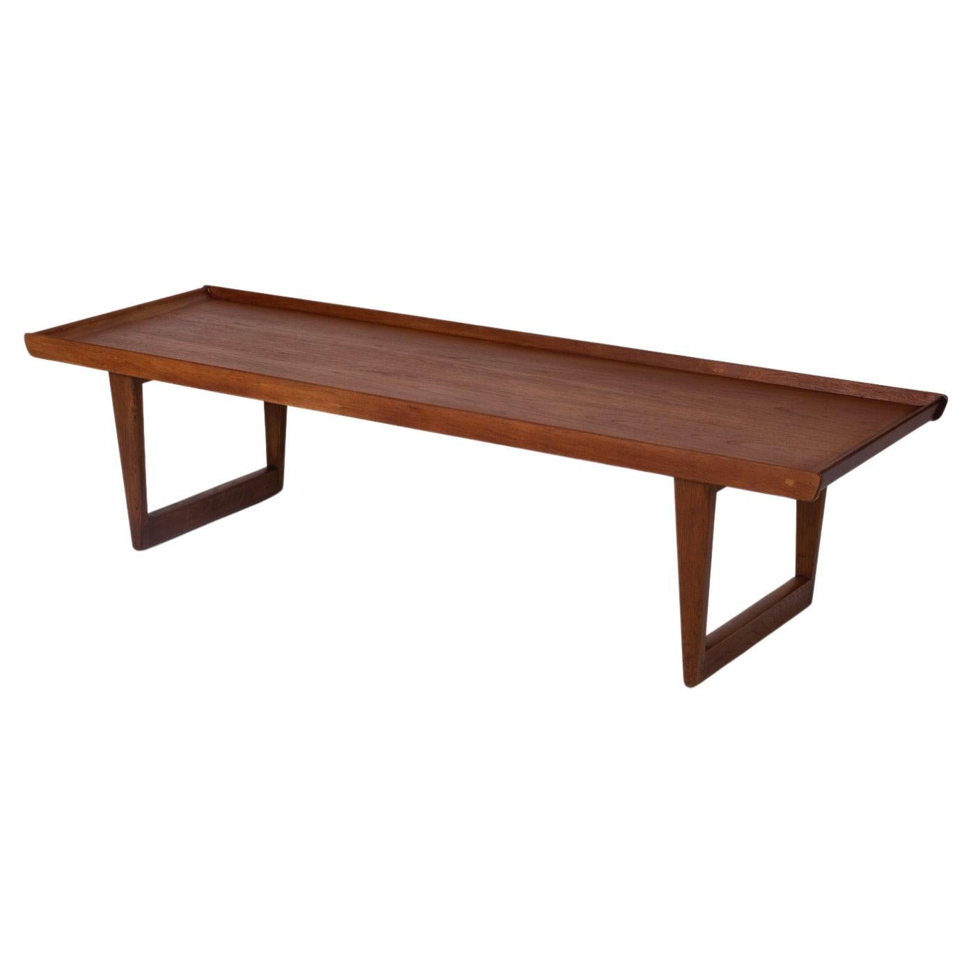Scandinavian wooden coffee table For Sale