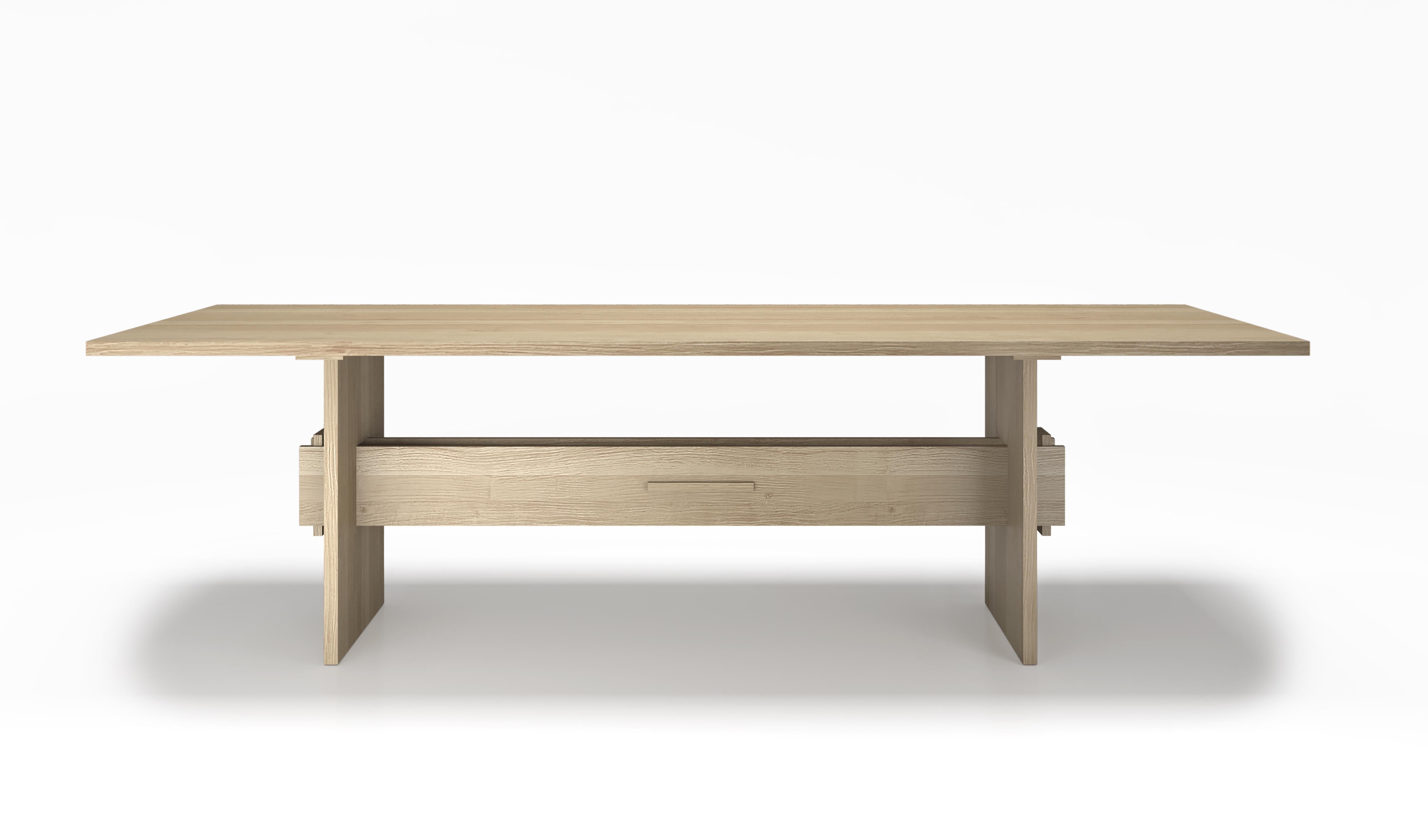 Scandinavian Wooden Table 'Jeppe Utzon #2' by Jeppe Utzon x DK3 In New Condition For Sale In Paris, FR