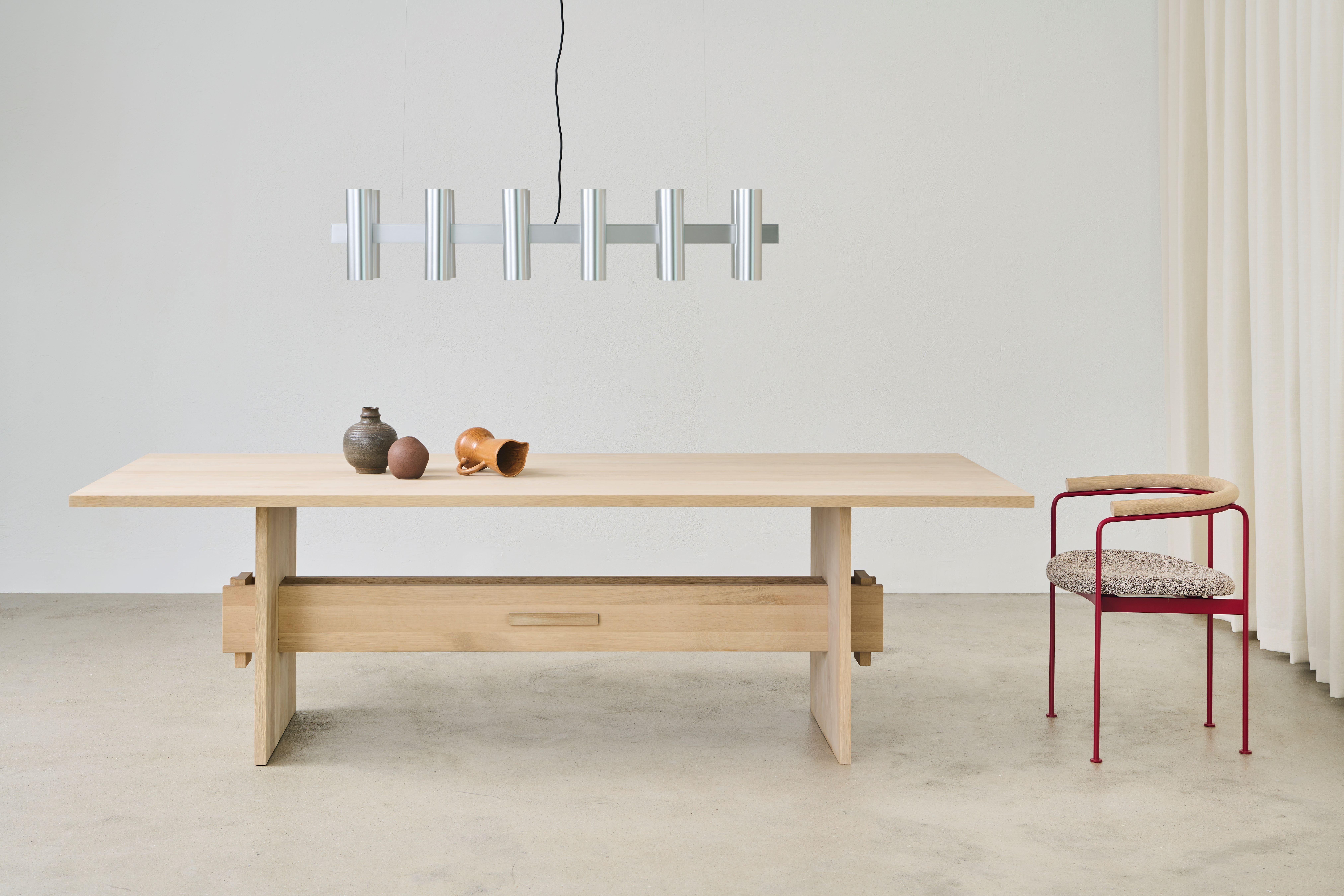 Scandinavian Wooden Table 'Jeppe Utzon #2' by Jeppe Utzon x DK3 For Sale 1