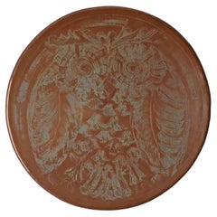 Scandinavien Copper Aurora Wall Lights with Owls motive, Denmark 1950s