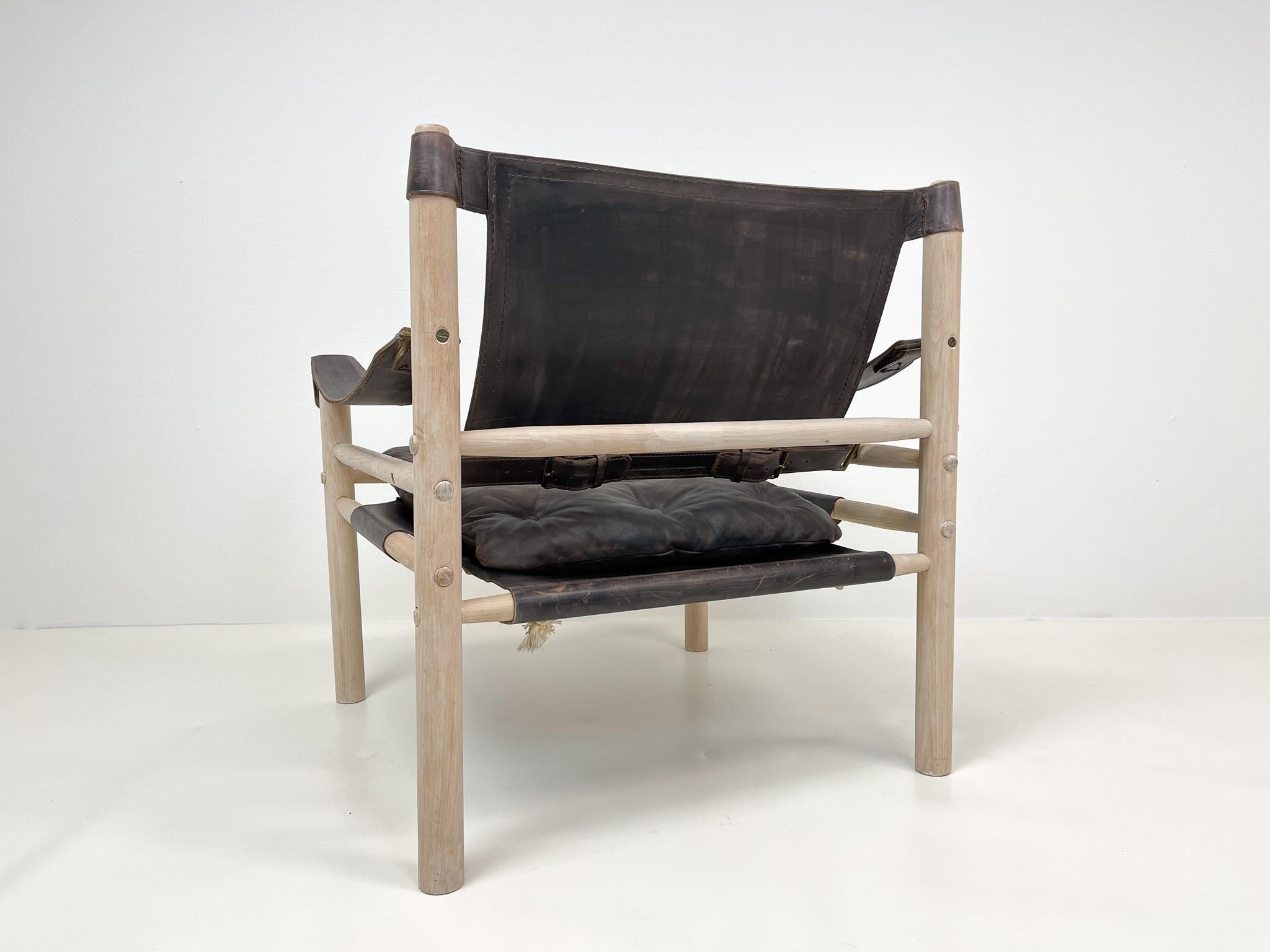 Scandinavien Modern Arne Norell Easy Chair Model Sirocco 1960s 3