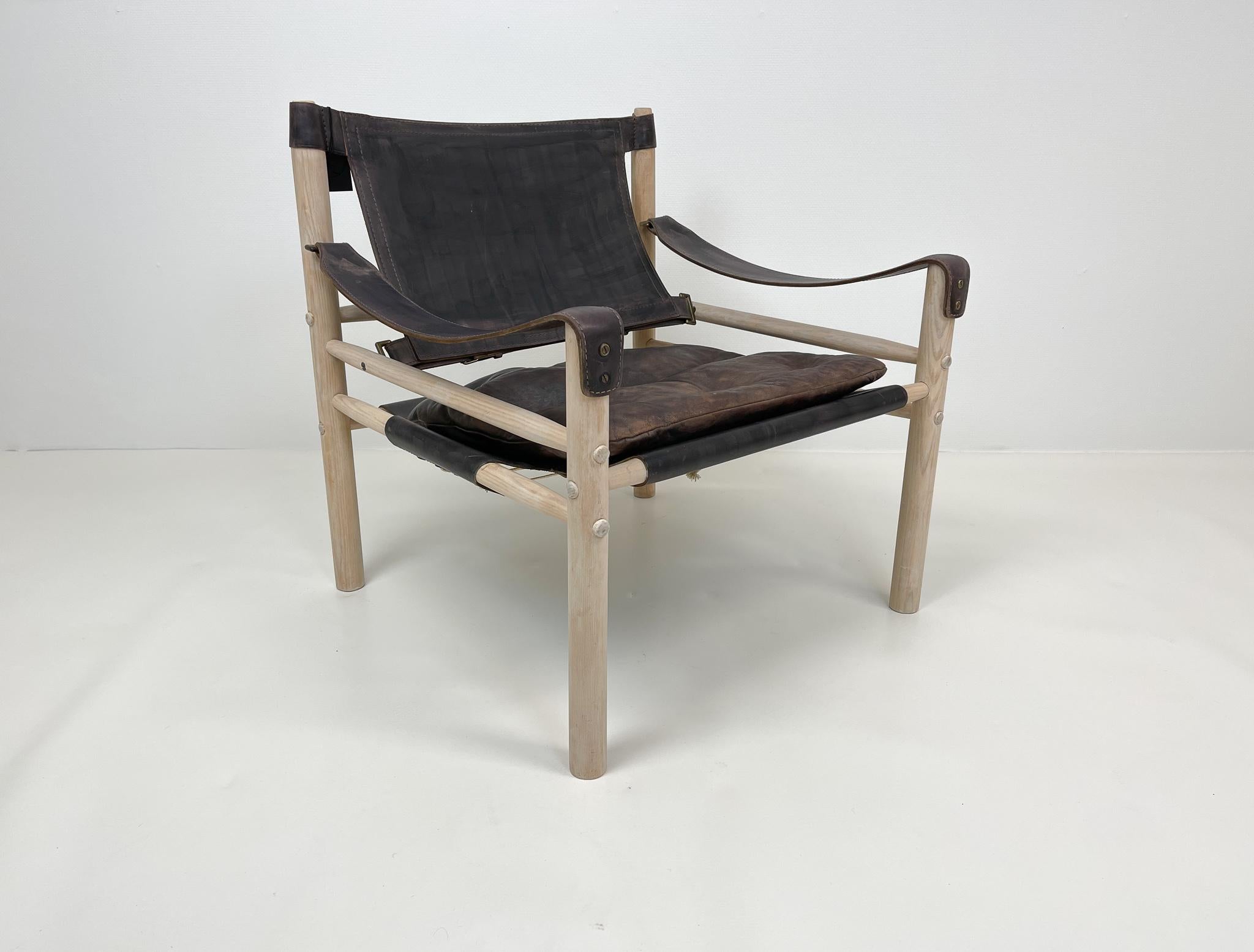 Scandinavian Modern Scandinavien Modern Arne Norell Easy Chair Model Sirocco 1960s