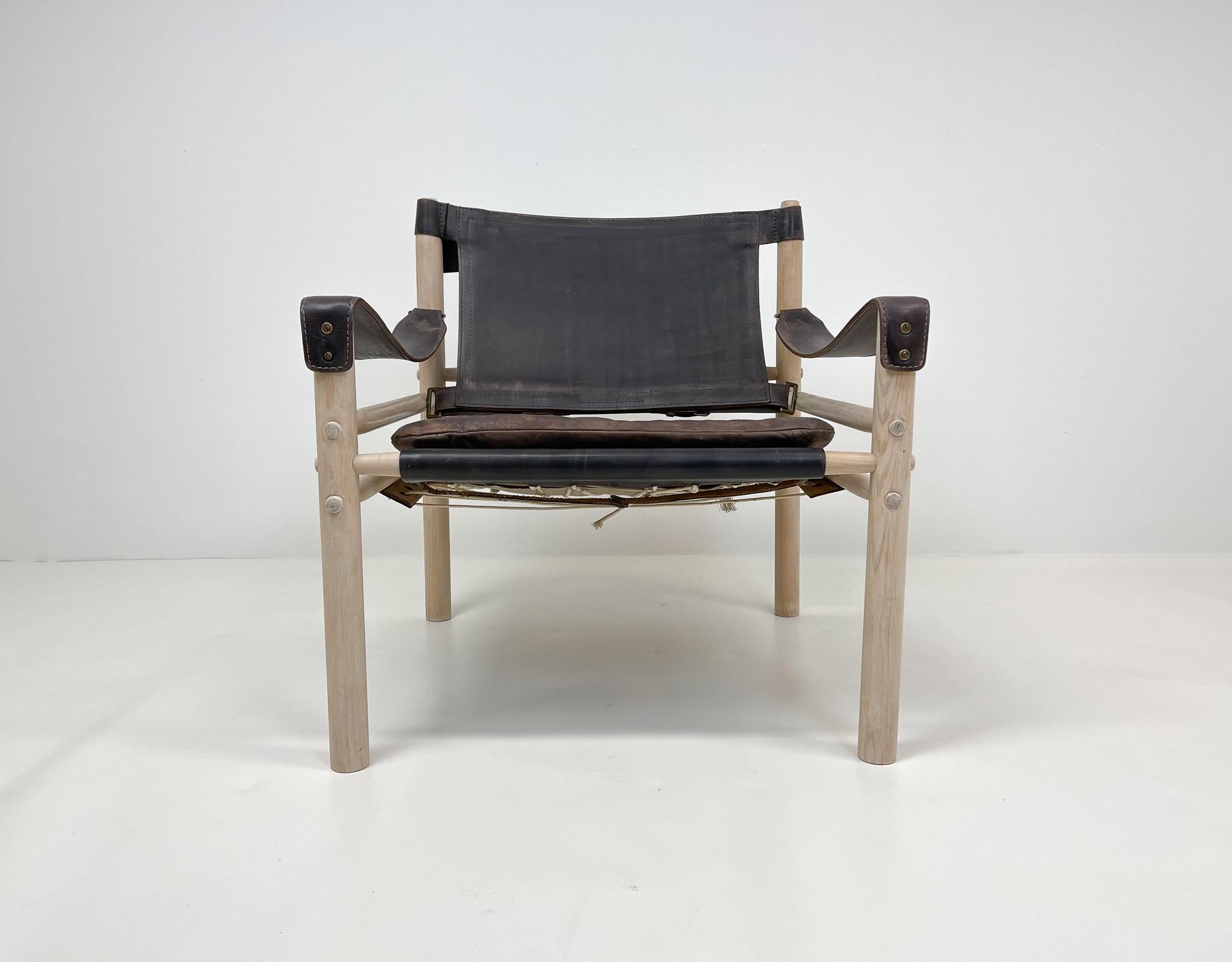 Scandinavien Modern Arne Norell Easy Chair Model Sirocco 1960s In Good Condition In Hillringsberg, SE