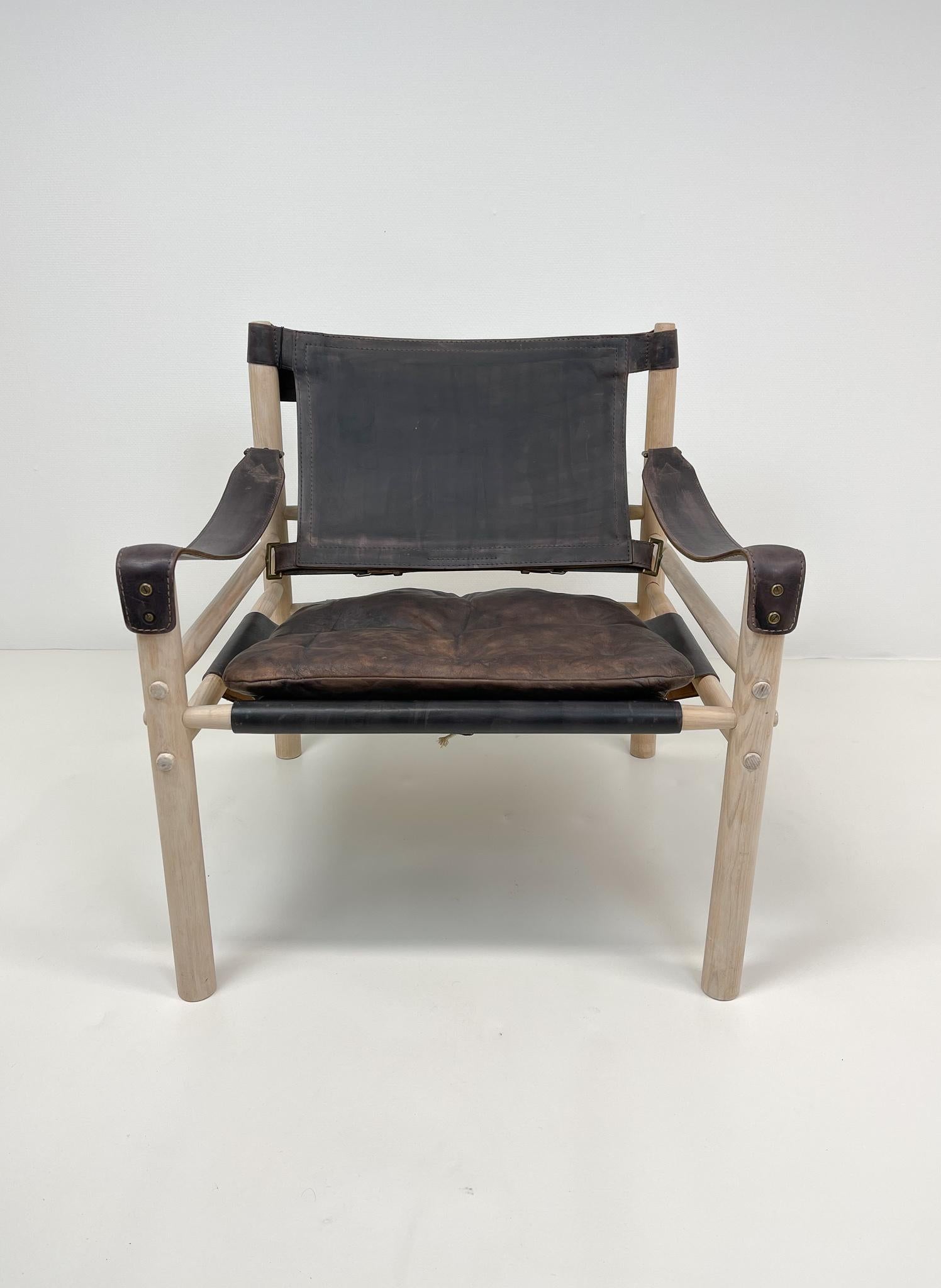 Mid-20th Century Scandinavien Modern Arne Norell Easy Chair Model Sirocco 1960s