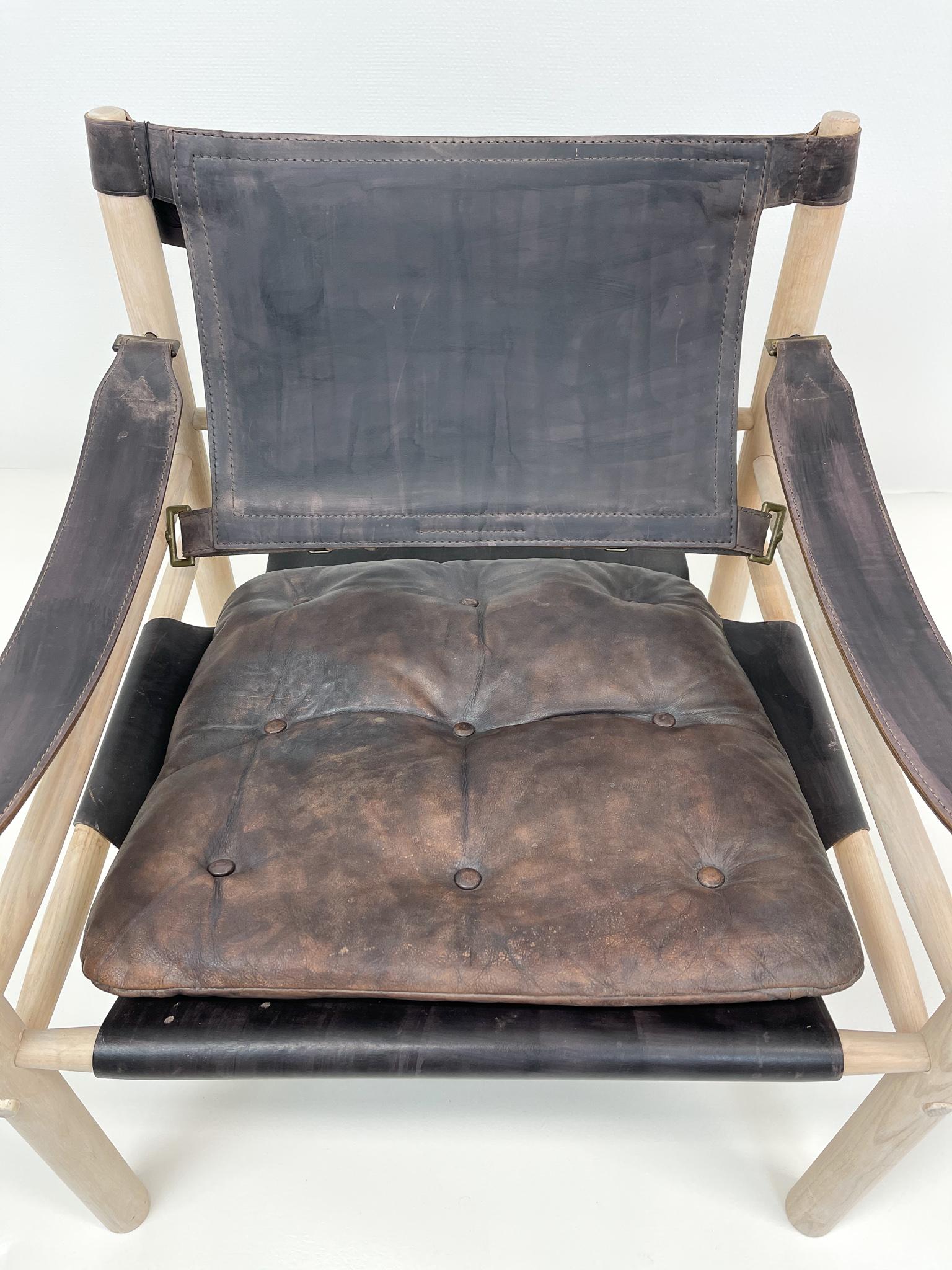 Scandinavien Modern Arne Norell Easy Chair Model Sirocco 1960s 1