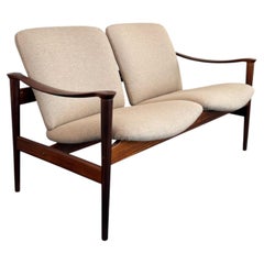 Scandinvian Modern Loveseat By Fredrik A. Kayser For Vatne Lenestolfabrikk