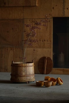 Scandivanvian Decorative Wooden Planter / Storage Vessel, Wabi Sabi, 1950s