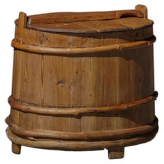 Scandivanvian Decorative Wooden Planter / Storage Vessel, Wabi Sabi, 1950s