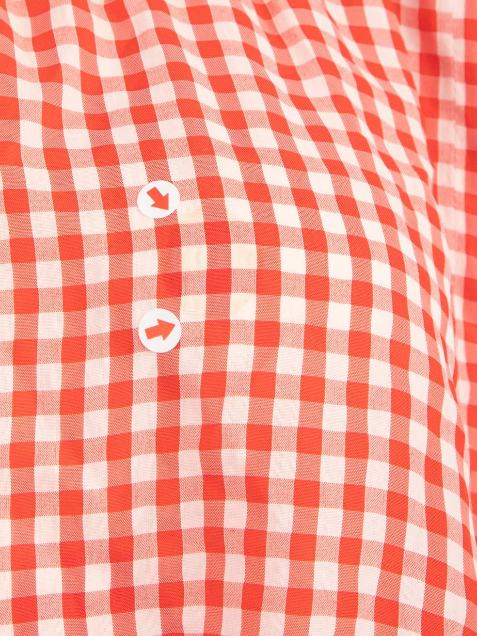 Scanlan & Theodore Red Top & Skirt Gingham Co-ord Size S 1