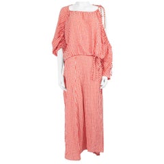 Scanlan & Theodore Red Top & Skirt Gingham Co-ord Size S