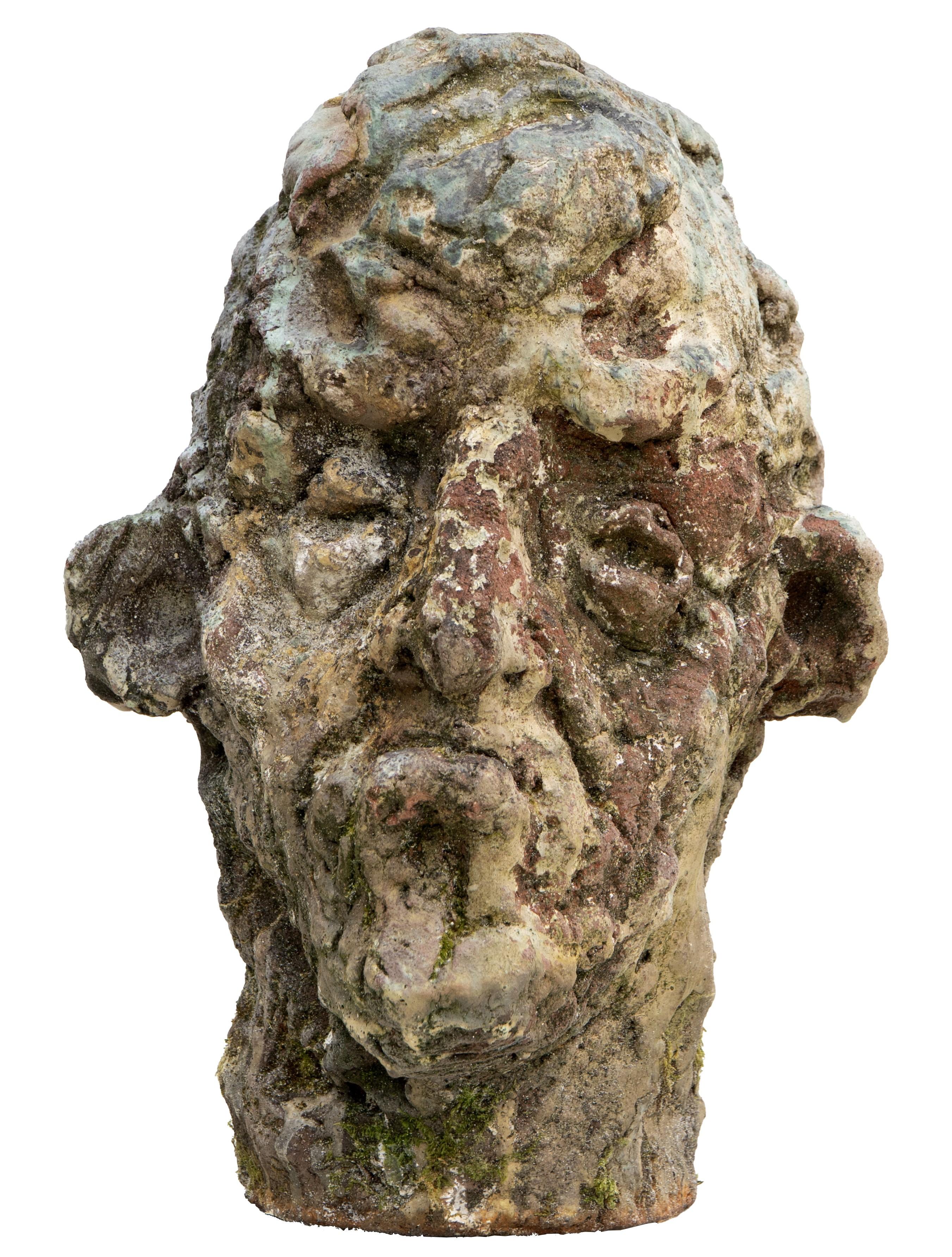 Figurative Sculpture Óscar Aldonza Torres - Tête en grès Ashen Raku - Sculpture en céramique, expressionniste